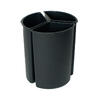 Balde Reciclage Negro con 3 Separadores Negros